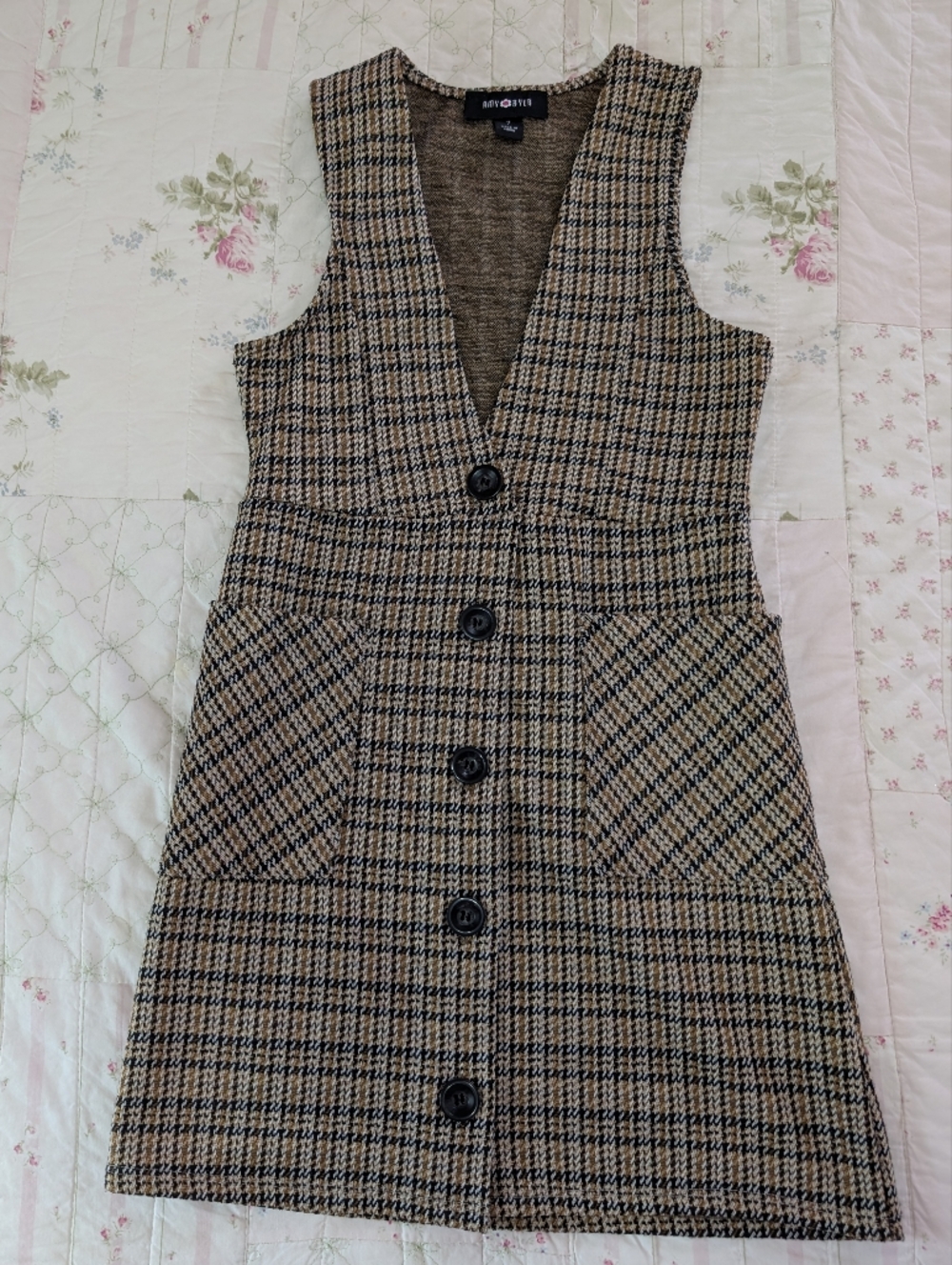 Tweed Pinafore Dress